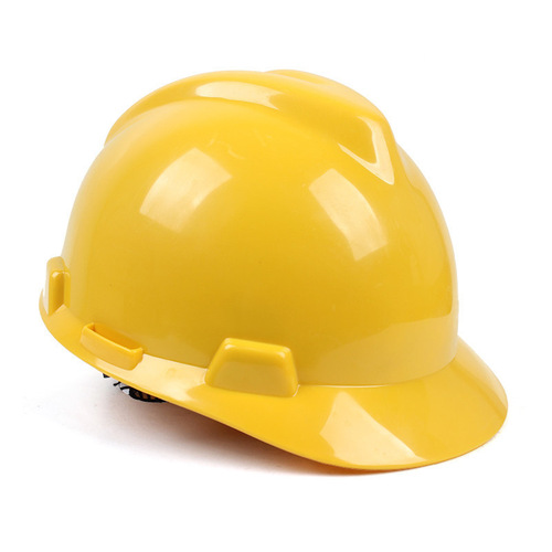 固安特高强度pe工程施工v型安全帽工地建筑防砸加厚劳保头盔